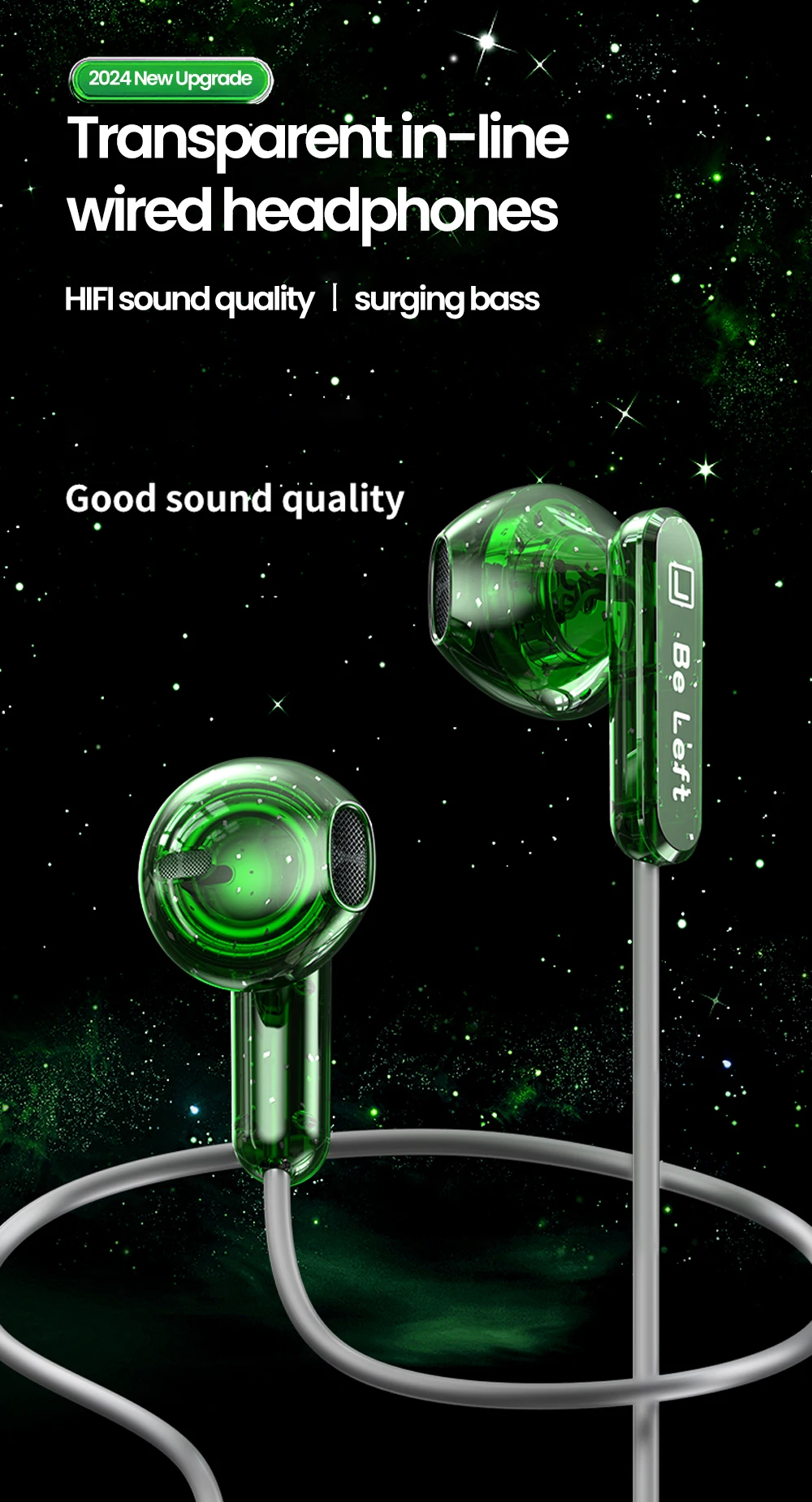 OLAF Transparent Wired Earphones Type-C/3.5mm In-Ear Headphones Handsfree With Mic HiFi Surround Sound Earbuds For Mobile Phone OLAF Transparent Wired Earphones Type-C/3.5mm In-Ear Headphones Handsfree With Mic HiFi Surround Sound Earbuds For Mobile Phone